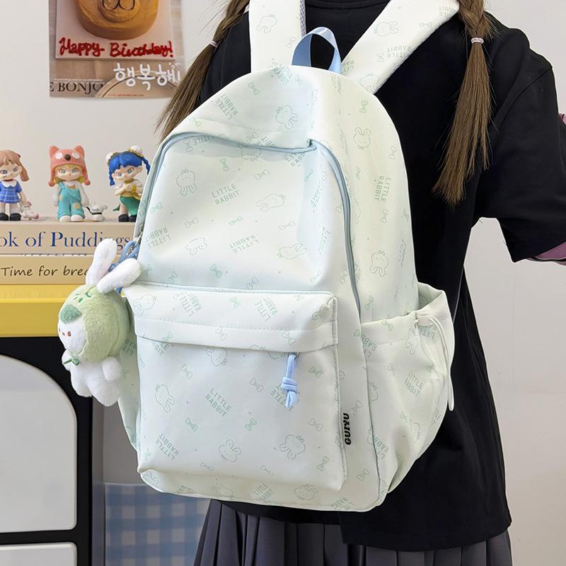 Schoolbag Japanese cute cartoon schoolbag male and female junior high school college students lightweight backpack large capacity load reduction