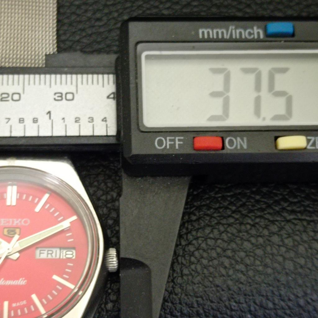 VINTAGE JAPAN SEIKO 5 AUTOMATIC 6309A MENS RED COLOR DIAL WATCH A500842-5 R154-a500842