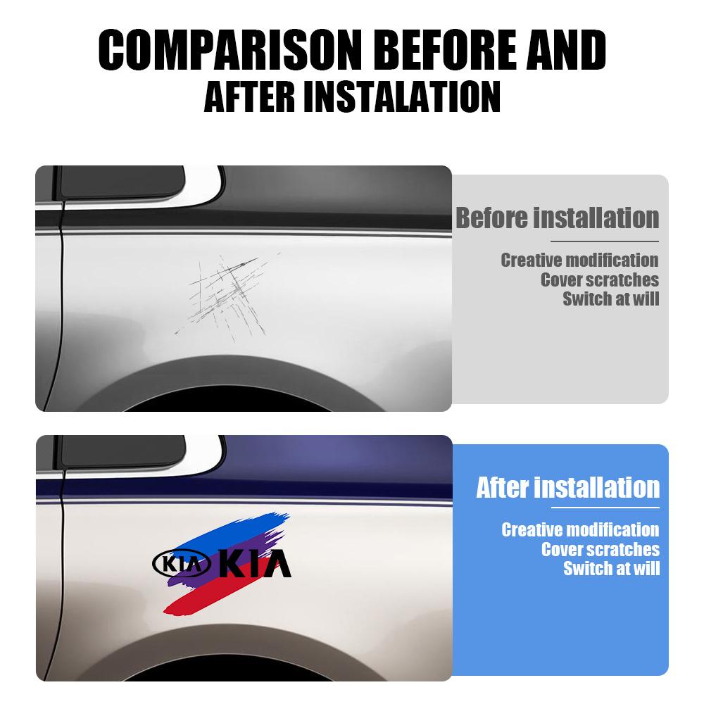 Car Sticker Fuel Tank Sticker Car Door Side Sticker Body Decals For KIA KN K5 K6 Optima Sorento RIO Picanto Ceed KX1 K4 Sportage BV3