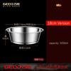 LFGB Certified 316L Stainless Steel Kitchen Basin Ultra Thicken Seafood Container Well Polished Directly Heating Deepened Plates