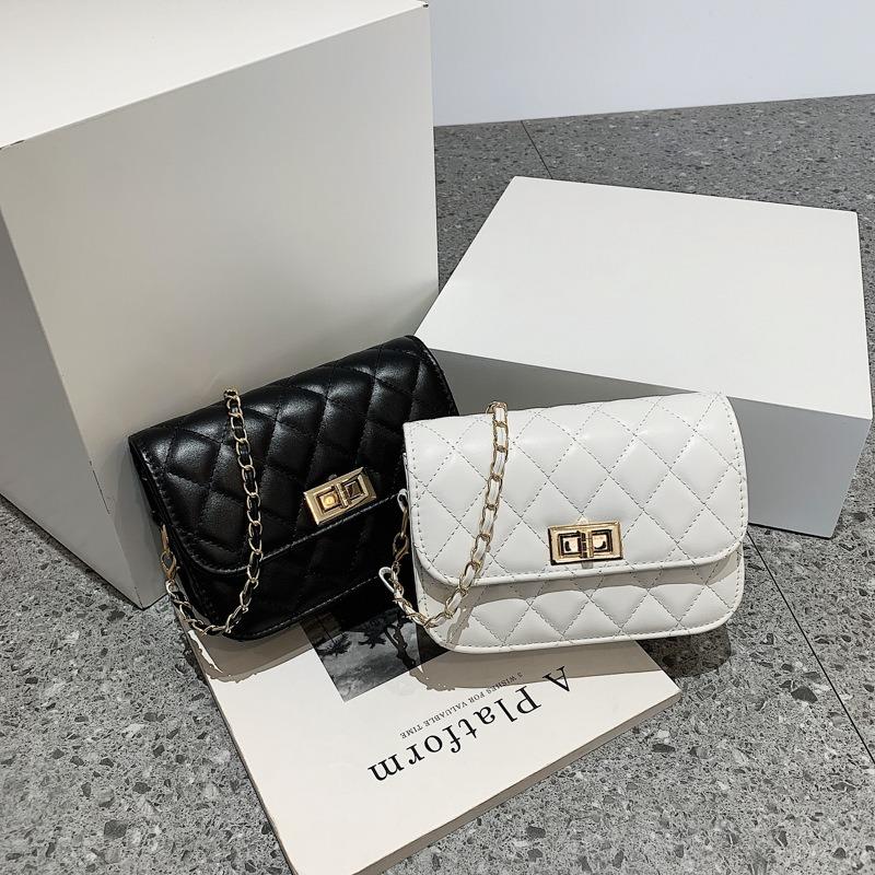 Retro women's bags versatile new trend fashion casual diamond chain shoulder messenger bag small square bag