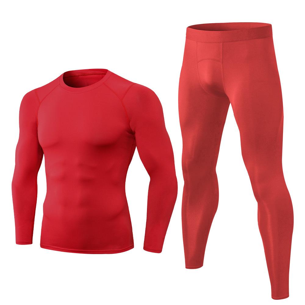 Tuta Sport Uomo 3 Pezzi Asciugatura Rapida - Leggings, Maglia E Giacca Per Corsa E Allenamento