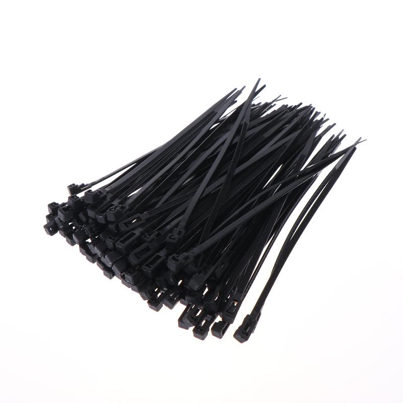 100/300Pcs Durable Nylon Wire Fasteners Reusable Plastic Cable Zip Ties With Quick Release For Home Office And Outdoor Use
