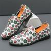 New Novelty Comfort Tassel Loafers Men Pointed Flower Pattern Casual Shoes Wedding Dress Homecoming Footwear Zapatos Hombre