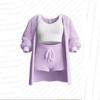 2026 Autumn/Winter Knit Plush Long-Sleeve Jacket, Vest, Shorts, and Three-Piece Set
