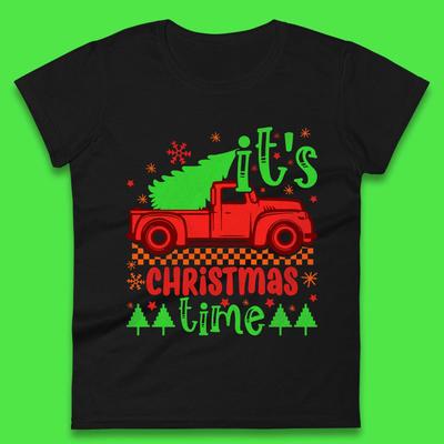Christmas Truck Womens T-Shirt Mens Tops Tees Unisex