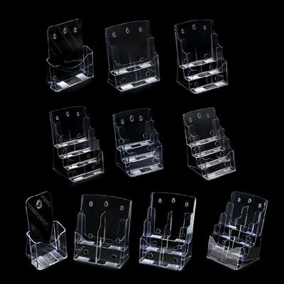 Clear Plastic Flyers Holder Pamphlets Display Stand Literature Holder