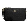 New Nolita Calfskin With Leather Shoulder Bag, Wrist Bag, Clutch Trumpets Women's Black C7362-IMBLK