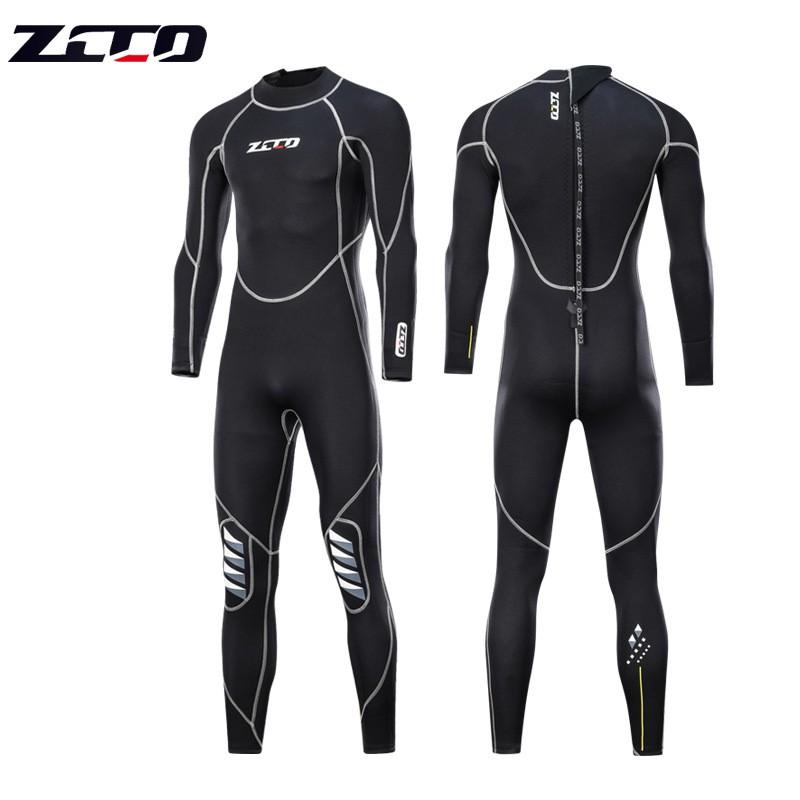ZCCO 3MM Diving Suit Men With Thick Warm Swimsuit Women Snorkeling One-piece Long-sleeved Jellyfish