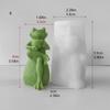 3D Frogs Silicone Molds Plasters Molds Cartoon Animal Candle Molds Ornament Epoxy Resin Molds Casting Molds