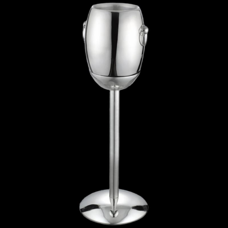 Stainless Steel Ice Bucket with French Short Stand Set