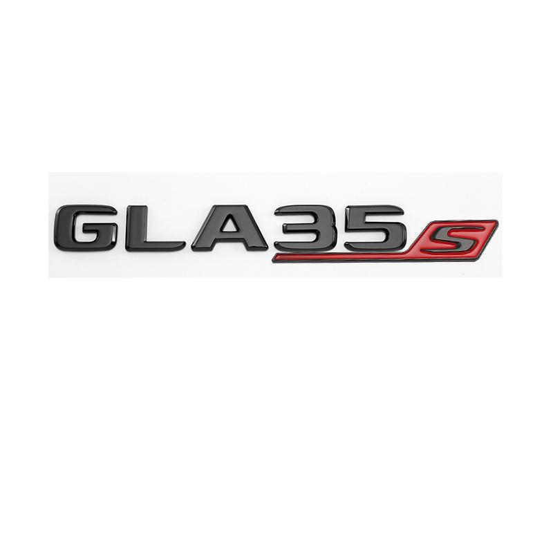 3d ABS Chrome GLA35s GLA45s Logo Letters Car Trunk Emblem Badge Sticker For Mercedes Benz GLA45 AMG W156 X156 H547 Accessories RX7