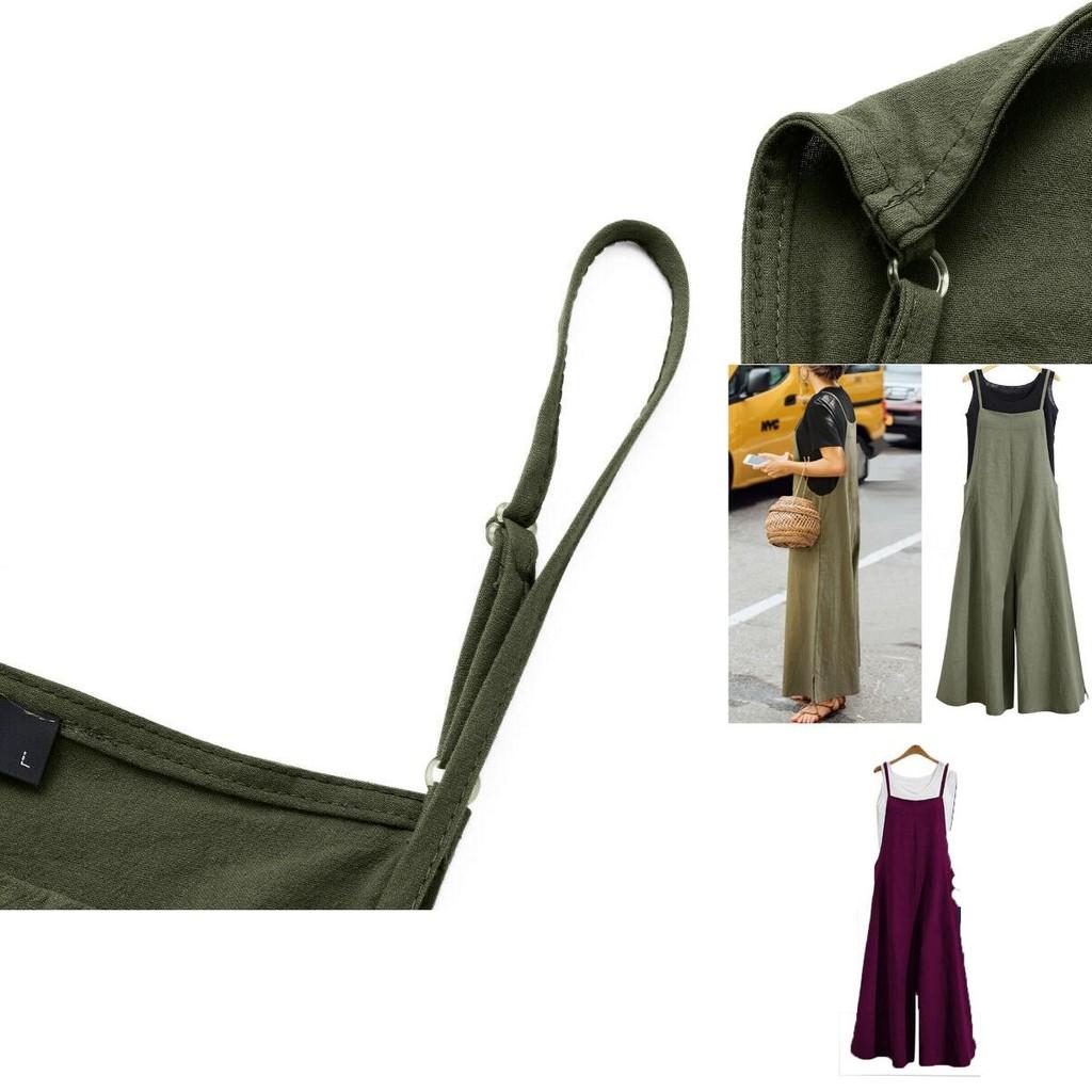 Tuta Elegante da Donna a Gamba Larga Regolabile con Design a Spalline per uno Stile Estivo Senza Sforzo