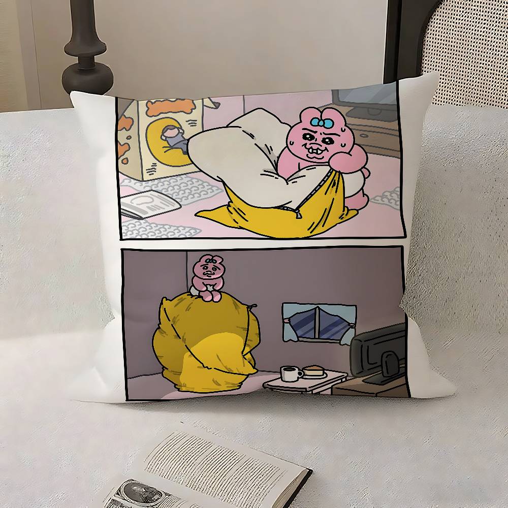 O-Opanchu-S U-Usagi Case Plush Fabric Soft Pillowcase Double Sided Print Cushion Cover Household Gifts