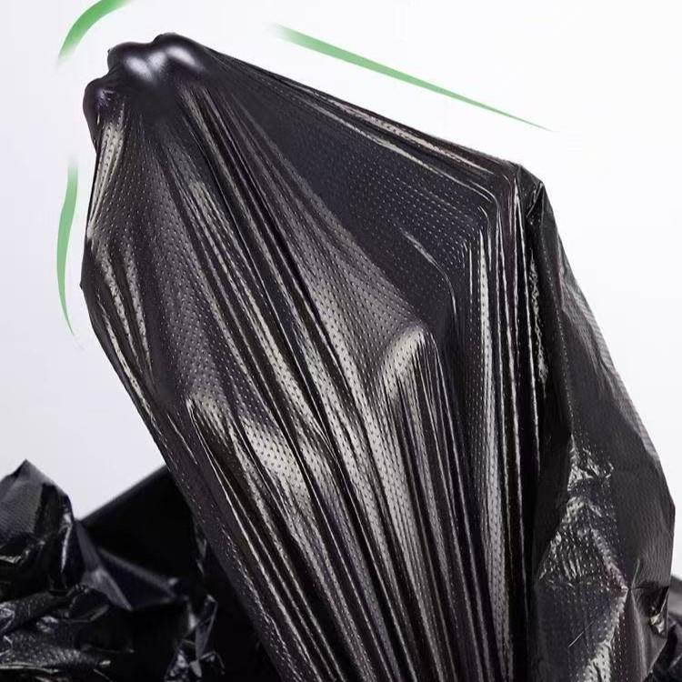 Extra Thick 5 mil Black Trash Bags for Hotels & Kitchens - Large, Customizable Plastic Sanitation Bags