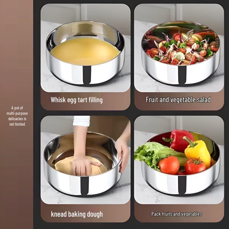 Chuanye 304 Stainless Steel Deep Mixing Bowl