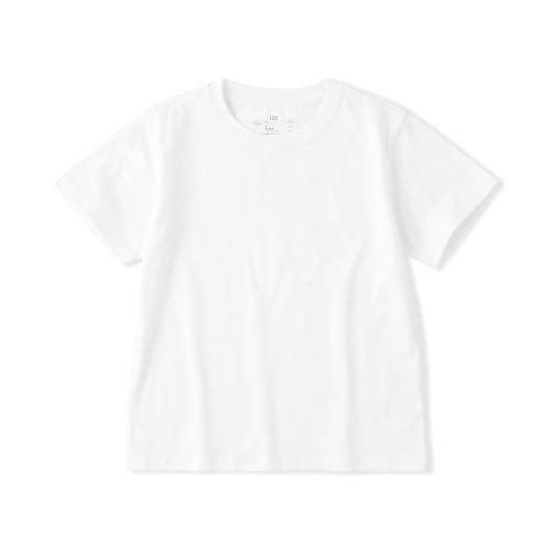 MUJI Kids Organic Cotton Crewneck Short-Sleeve T-Shirt Lavender Size 130 CB1RWA6S
