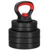 Kettlebell réglable - SPRINGOS - 10 kg - Poignée ergonomique - 5 disques ajustables - Mixte