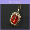 Vintage Artistic Sandman Ruby Necklace Pendant