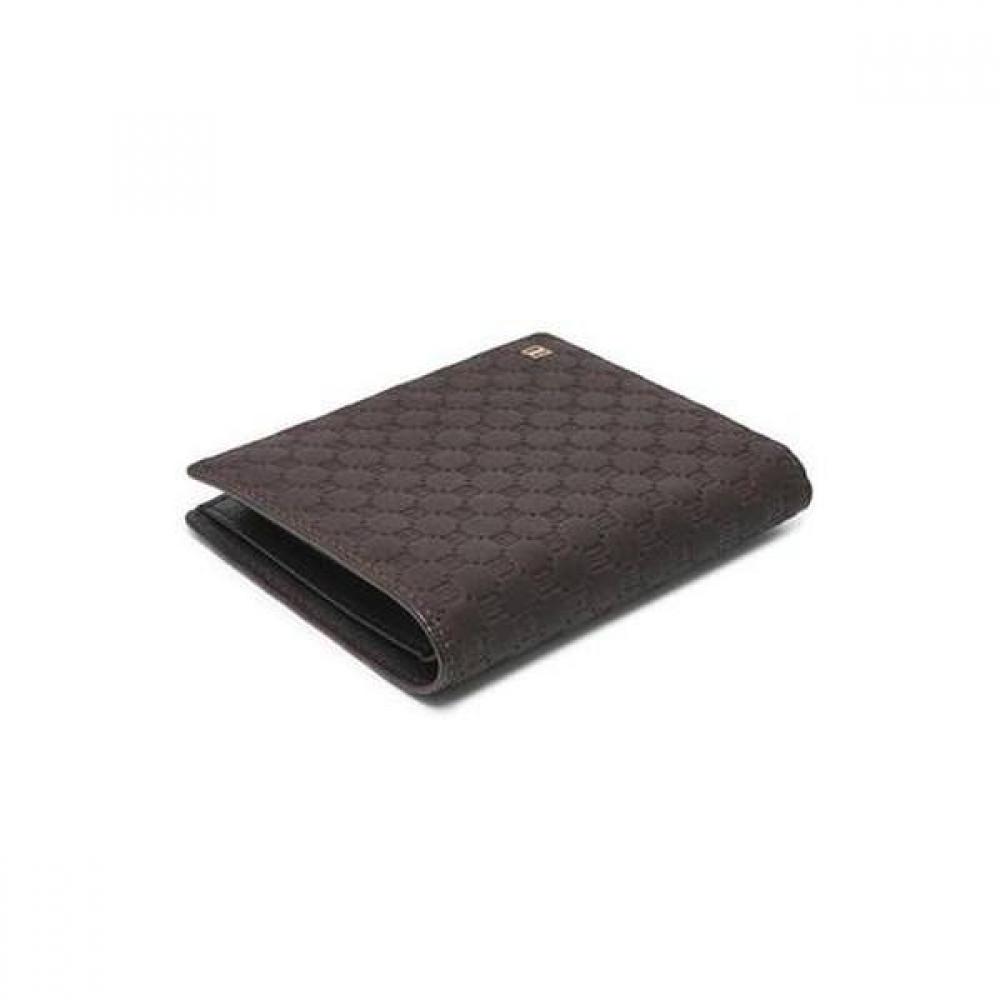 Daks Brown Dd Plate Logo Matte Leather Wallet Dbwa9f367