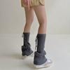 Solid Color Leg Covers Warm Knitted Socks Fashion Foot Cover