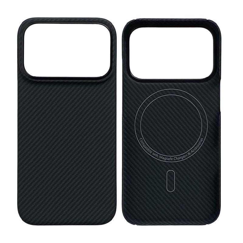 iPhone 17 Pro Kevlar Aramid Fiber Magnetic Case - Fingerprint Resistant