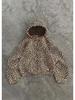 Retro Leopard Print Hooded Sweatshirt: Men's Hip Hop Zip-Up Pullover Sportswear