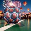 1 pz Pallone da Calcio Standard Taglia 5, Palloni da Calcio, Pallone da Calcio con Motivo di Squadra di Calcio, Cucito a Macchina, Pallone per Allenamento e Partita all'Aperto