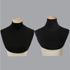 2/Pcs Solid Color Modal High Nack Fake Collar Soft False Collar For Women Solid Color Elastic Jersey Detachable Collar