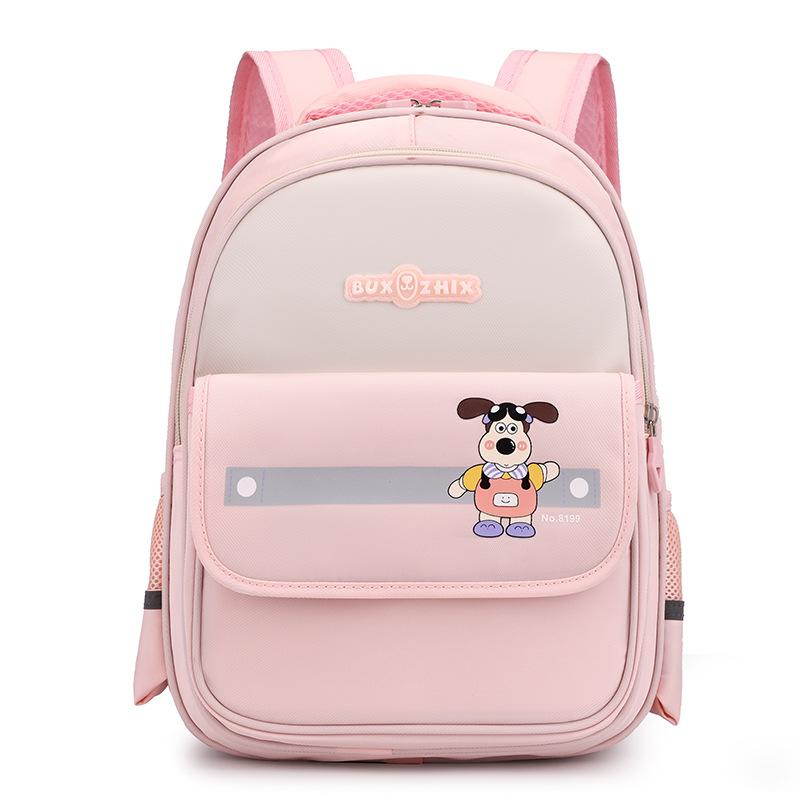 Cartoon Color-Blocked Backpack for Kindergarten Kids Ages 4-6,Preschool Daypack for Boys Girls,School Bag with Multiple Pockets
