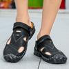 Men Retro Slippers Outdoor Summer Clogs Brown Hiking Sandals Black Beach Shoes Plus Size 46 47