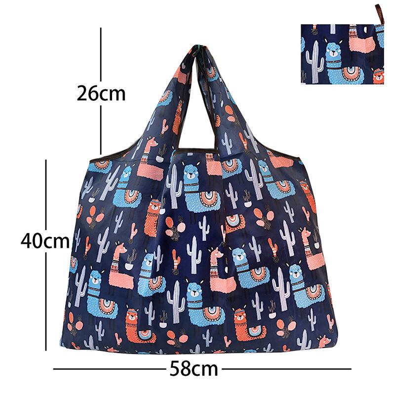 Reusable Grocery Bags Large Washable Shopping Bags Portable Foldable Environmental Friendly Heavy-Duty Handbags