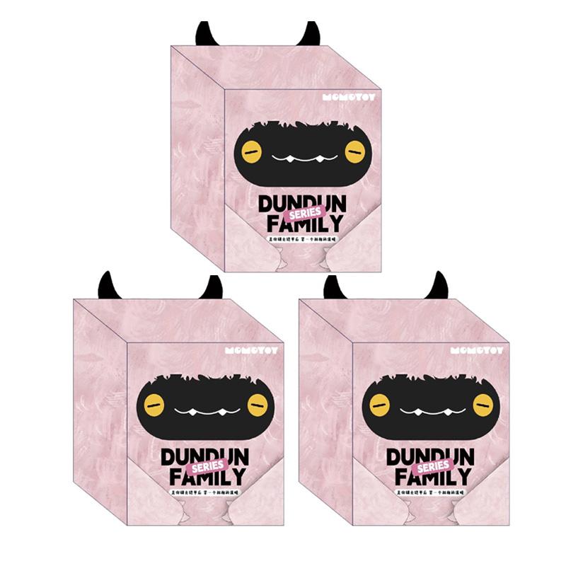 Latest Momotoy Dundun Monster Family Series Plush  Keychain Backpack Decoration Doll Trendy Toys  Birthday Present