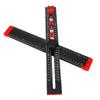 4 in 1 Drilling Position Ruler 35cm Length Multi Angle Measuring Tool  For Woodworking