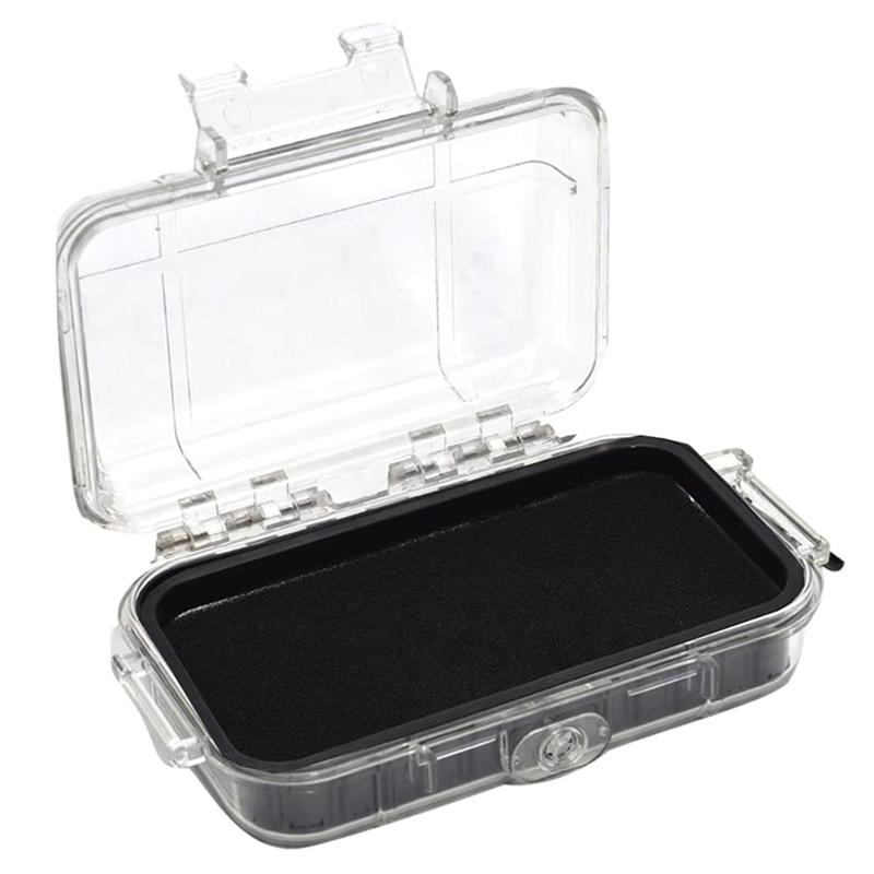 Shockproof Anti-Impact Hard Carry Toolbox Waterproof Sealed Safety Box With Hanging Ring Transparent Portable Tool Storage A