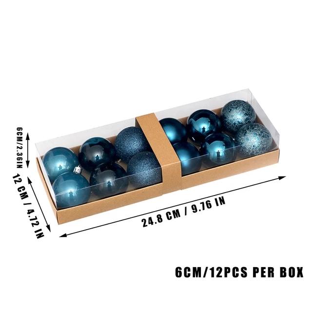 

Роскошный синий пластиковый шар 6 см Рождественские украшения Новогодние подвески-шары Рождественский декор для дома Adornos Navidad 6cm синий