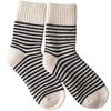 Women's Striped Fluffy Winter Socks - Warm, Thick, and Soft for Home & Sleep