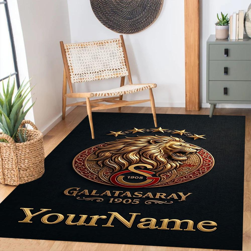 Galatasaray 414 Customizable Name Floor Mat Suitable for Dormitory Decorate Room Balcony Entryway Antislip Carpet Decorate Offices
