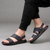 FashionHihg Quality Leather New Sandals Summer Baotou Casual Man Slippers Comfortable Slip On Male Sandals Outdoor Trekking Sandales