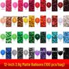 12" Matte Macaron Color Balloons, Pack of 100 – Perfect for Birthdays and Weddings.