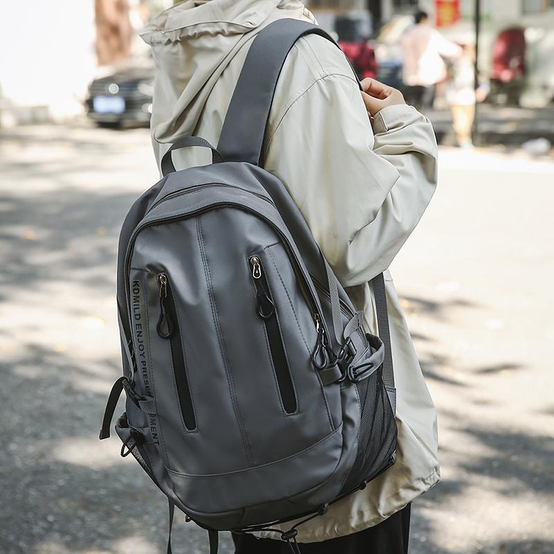 Herren Einfarbig Rucksack Mittelschüler Schultasche Damen Reise Rucksack