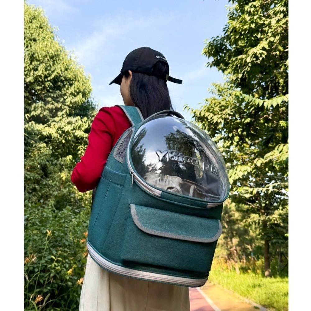 Breathable Cat Carrier Backpack Large Capacity Pet Space Capsule Portable Pet Bag  Going Out