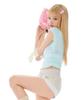 Poeoling Cupid Mini Sweat Shorts (Melange Ivory)
