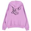 Astral Projection Oversized Drop Shoulder Jy Rabbit Hoodie_Violet