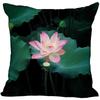 Luxury Home Decor Pillowcase Lotus Painting Art Pillowcase Living Room Sofa Cushion Cover