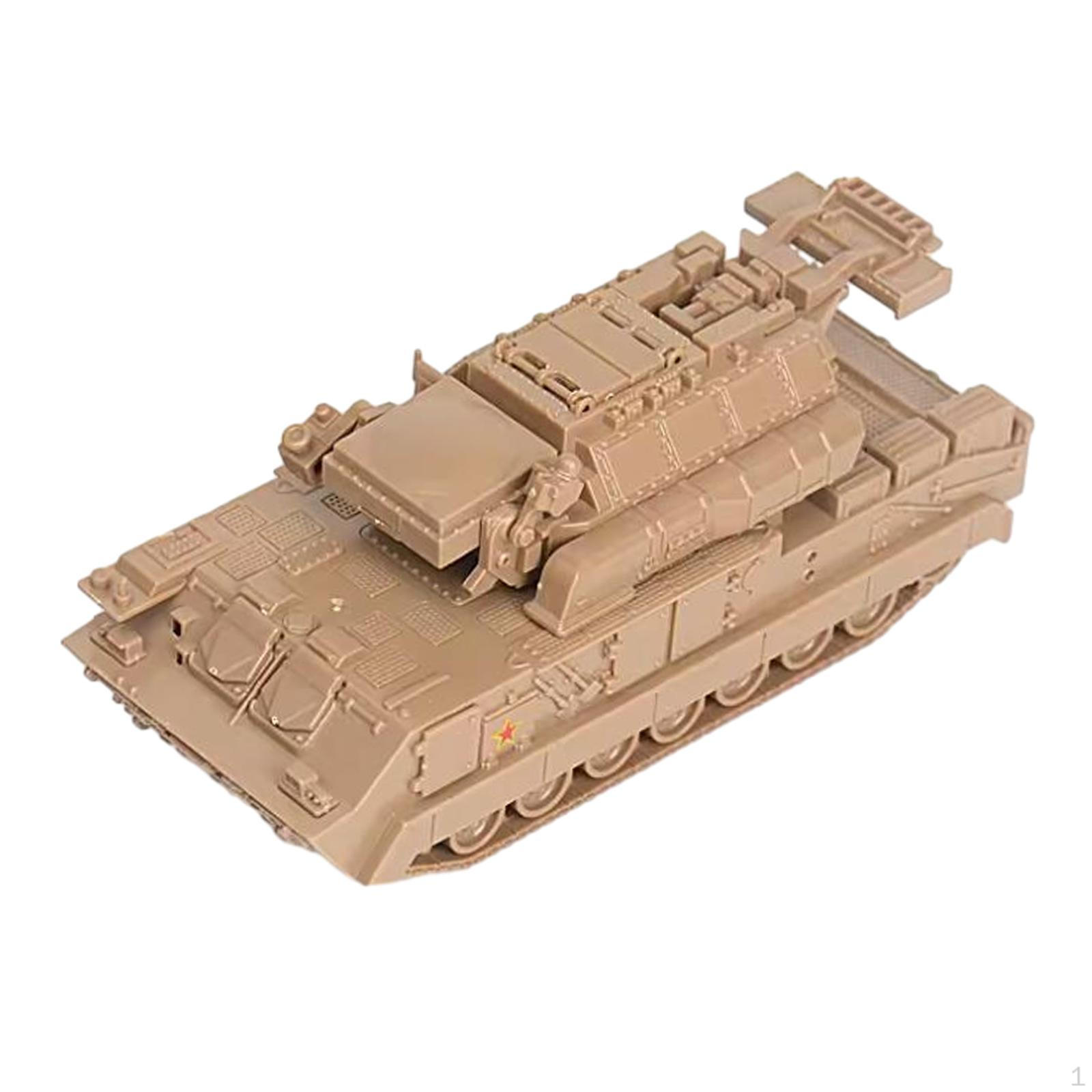 

Наборы моделей автомобилей в масштабе 1/72, игрушка-головоломка, игра-головоломка, 4D сборка танка для вечеринок жёлтый