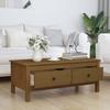 VidaXL Table basse Marron miel 100x50x40 cm Bois massif de pin 814607