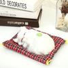 Lovely Plush Kittens Doll Toy Home Decoration Car-Styling Car Ornaments Cute Simulation Sleeping Cats Dashboard Decoration