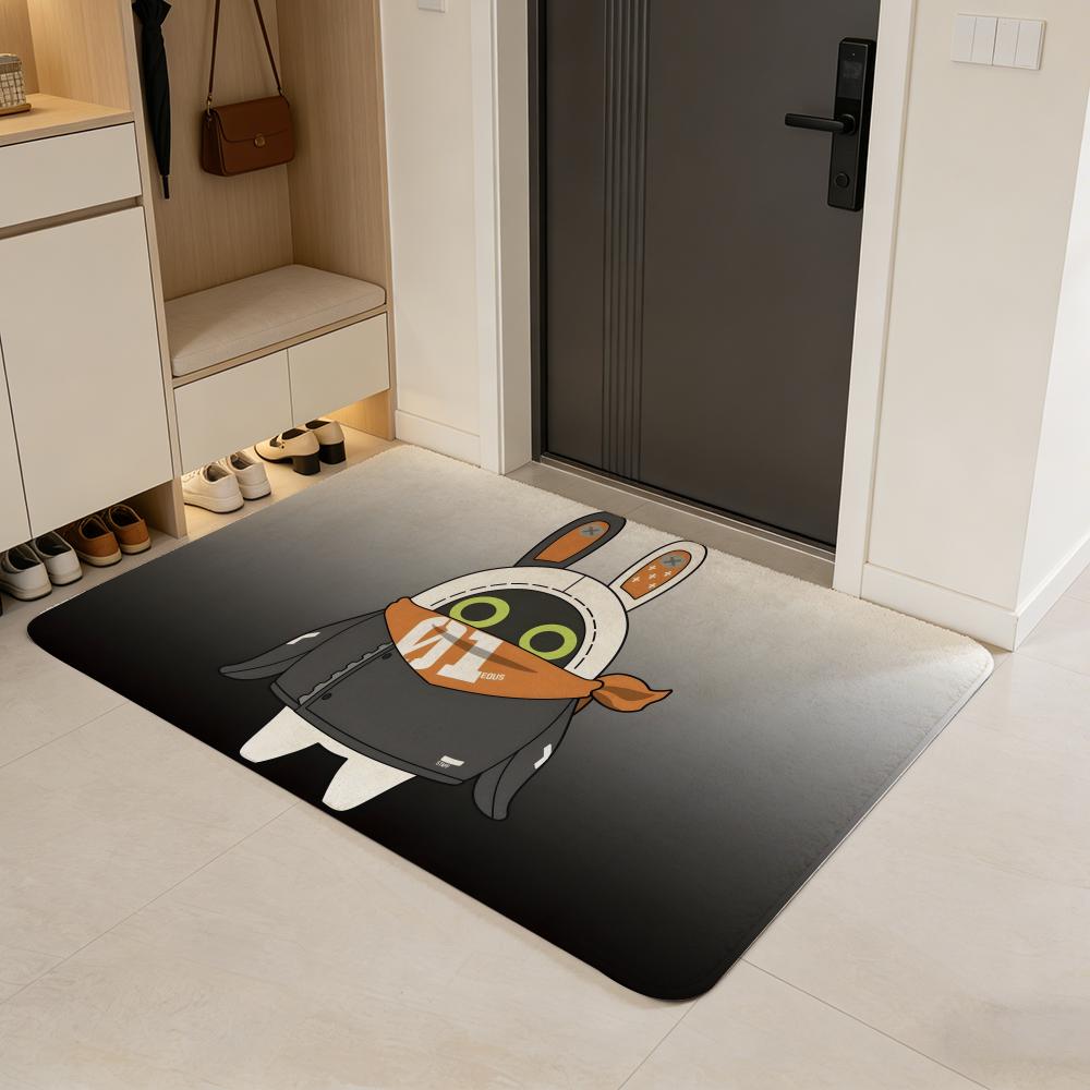Character B-Bumbumz Floor Mat Soft Cartoon Flannel Non-Slip Kids Play Mat & Entrance Door Mat for Bathroom Bedroom