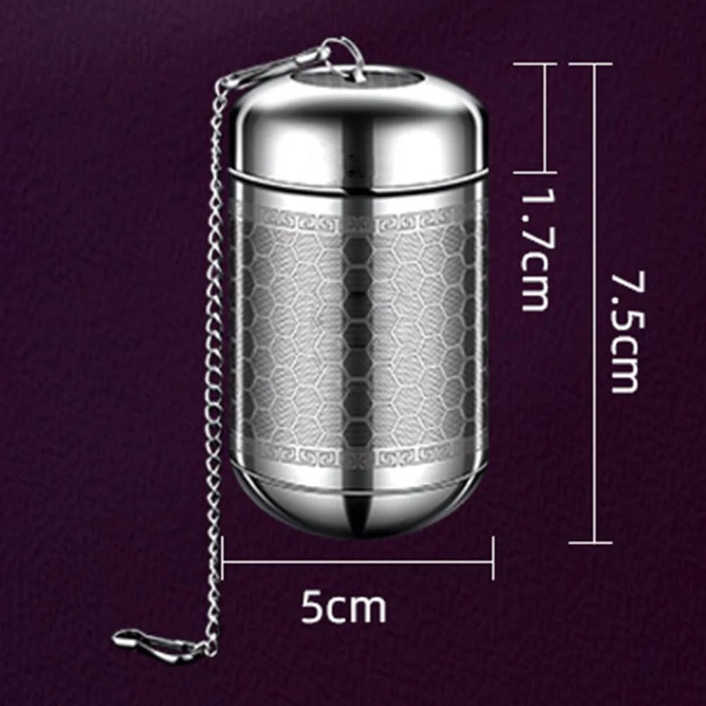 WIKHOSTAR Tea Infuser Tea Filter 316 Stainless Steel Spice Tea Ball Strainer Herbal Filter Kitchen Teaware Accessories